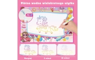 Piešimo vandeniu kilimėlis WOOPIE 2in1 XXL Švytintis tamsoje 100x70cm