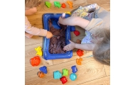 Kinetinio smėlio rinkinys krepšyje WOOPIE su formelėmis 0,8 kg-Žaislai, Kūrybiniai žaislai, Lipdymas-e-vaikas
