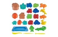 WOOPIE Piasek Kinetyczny 0,8 kg Zestaw w Koszyku z Foremkami +  /