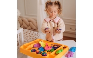 WOOPIE Kinetic Sand 1.2 kg XL ZOO Table with Molds Set