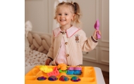 WOOPIE Kinetic Sand 1.2 kg XL ZOO Table with Molds Set