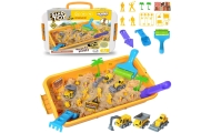 WOOPIE Kinetic Sand 1.5 kg XXL Set Construction Site Table with Molds and Vehicles
