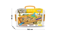 WOOPIE Kinetic Sand 1.5 kg XXL Set Construction Site Table with Molds and Vehicles