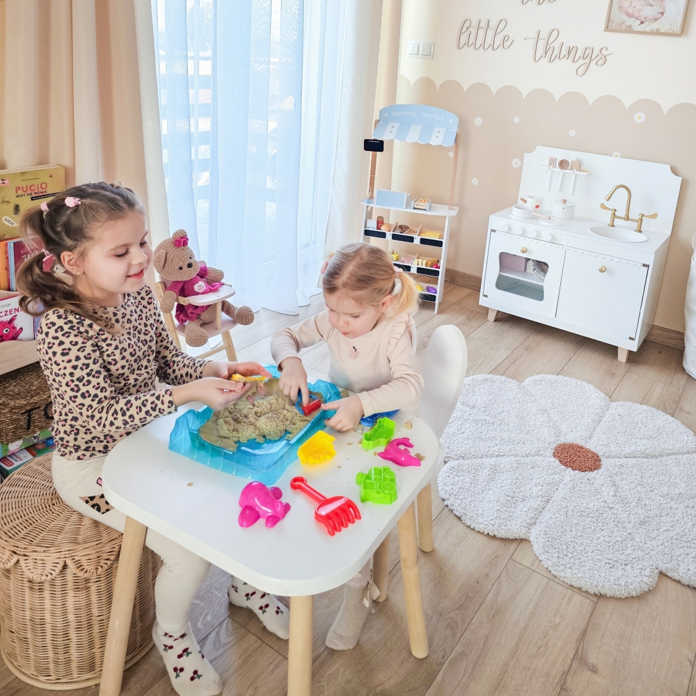 Kinetinio smėlio rinkinys WOOPIE 0,5 kg Stalas su formelėmis