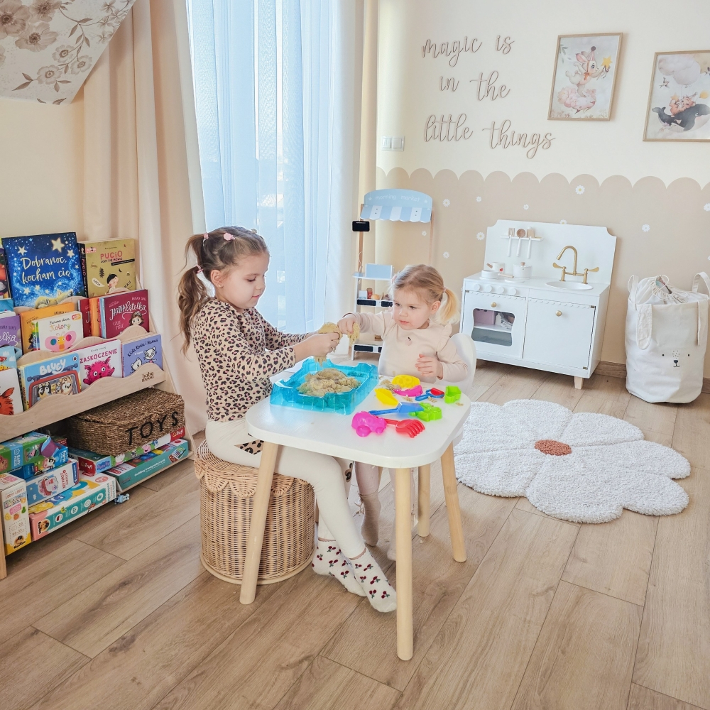 Kinetinio smėlio rinkinys WOOPIE 0,5 kg Stalas su formelėmis