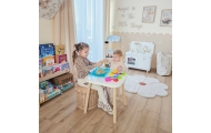 Kinetinio smėlio rinkinys WOOPIE 0,5 kg Stalas su formelėmis