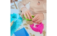 Kinetinio smėlio rinkinys WOOPIE 0,5 kg Stalas su formelėmis