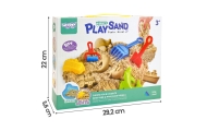 WOOPIE Piasek Kinetyczny 0,5 kg Zestaw Stolik z Foremkami