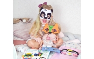 Veltinio kaukių kūrybinis rinkinys WOOPIE ART&FUN, 4 vnt.