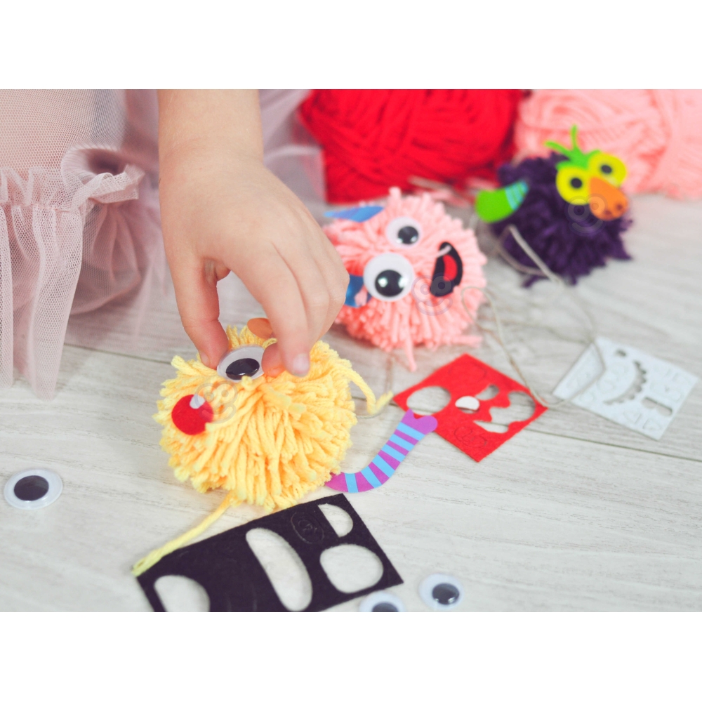 Kūrybinis rinkinys WOOPIE ART&FUN Monstras Pom