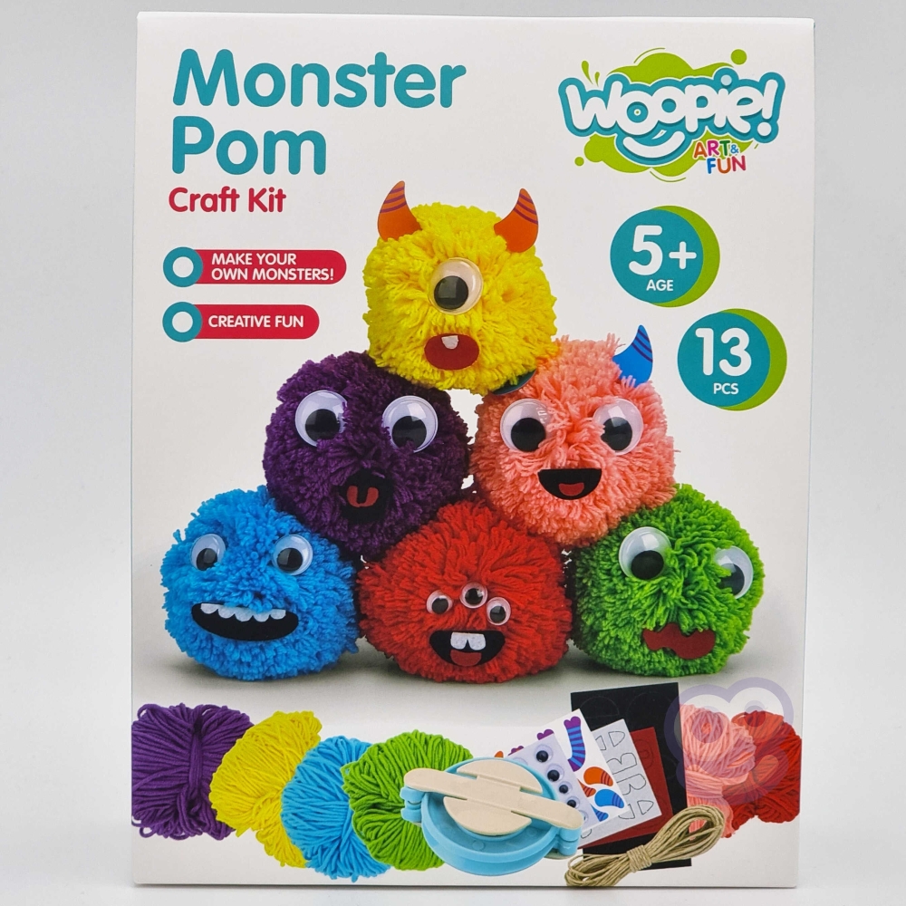 Kūrybinis rinkinys WOOPIE ART&FUN Monstras Pom