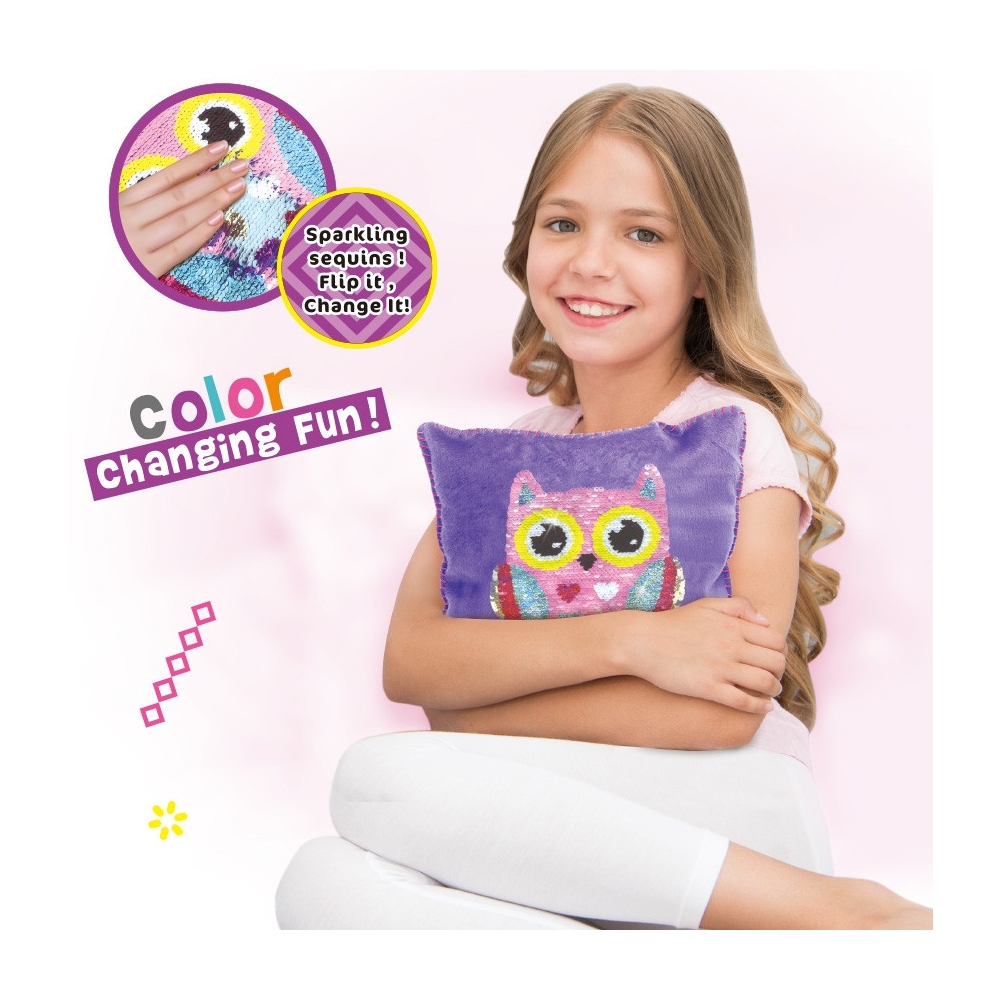 Pagalvės dekoravimo kūrybinis rinkinys WOOPIE ART&FUN, Pelėda