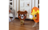 Origami kūrybinis rinkinys WOOPIE ART&FUN 3D DIY, 10 gyvūnų