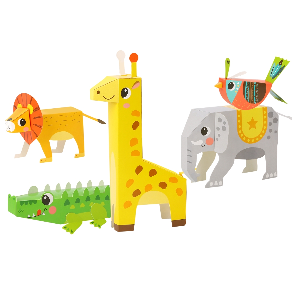 Origami kūrybinis rinkinys WOOPIE ART&FUN 3D DIY, 10 gyvūnų