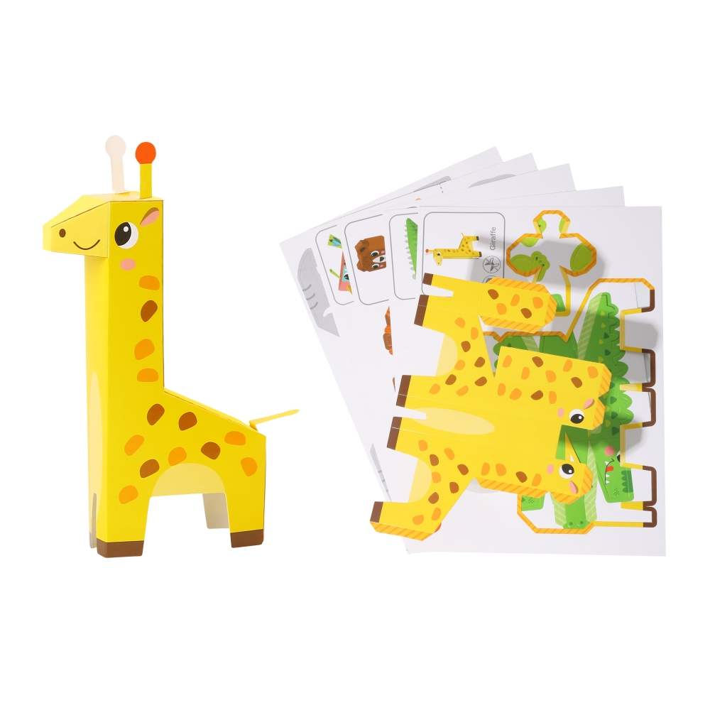Origami kūrybinis rinkinys WOOPIE ART&FUN 3D DIY, 10 gyvūnų