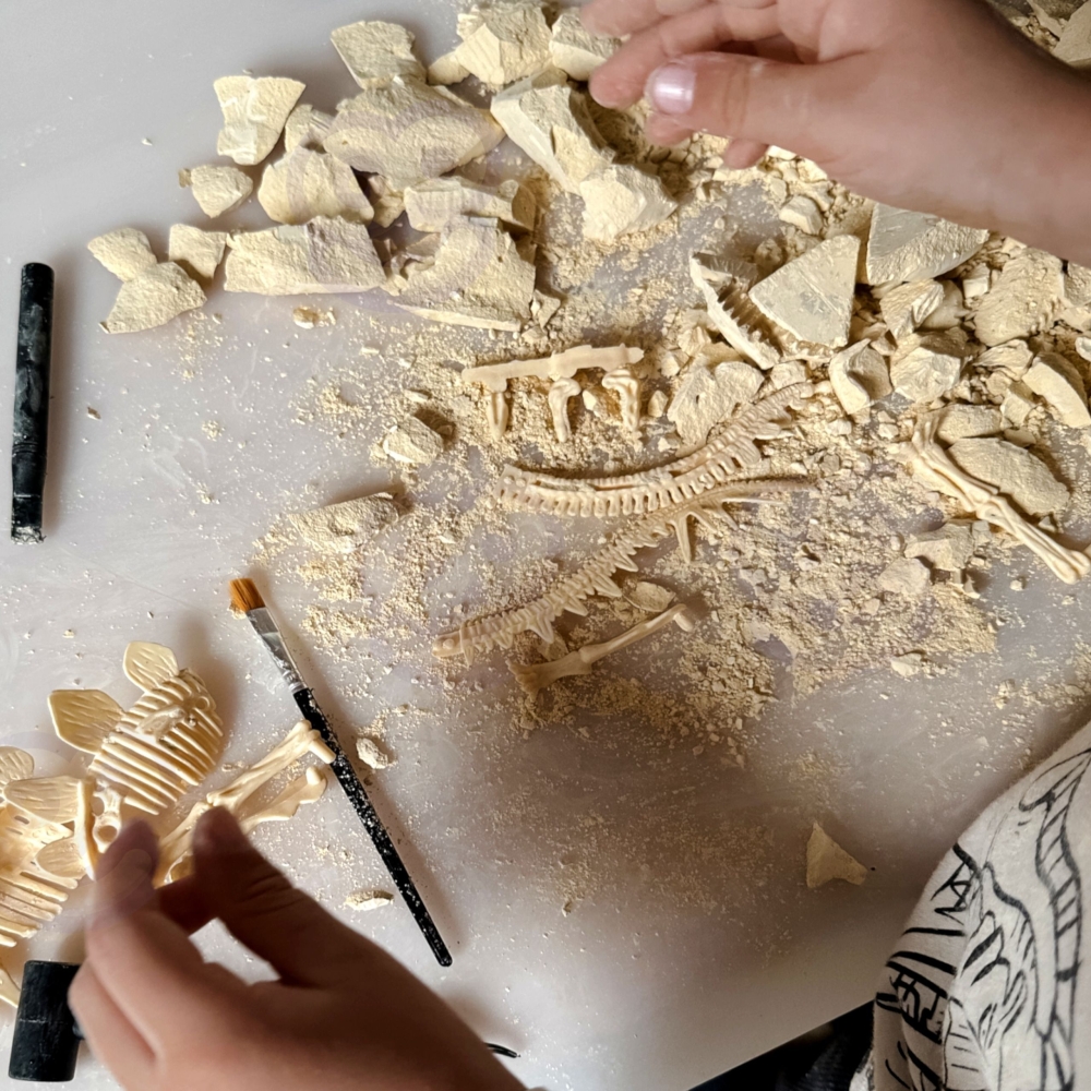 WOOPIE Kūrybinis žaislas Dinozauro skeletas Archeologiniai kasinėjimai