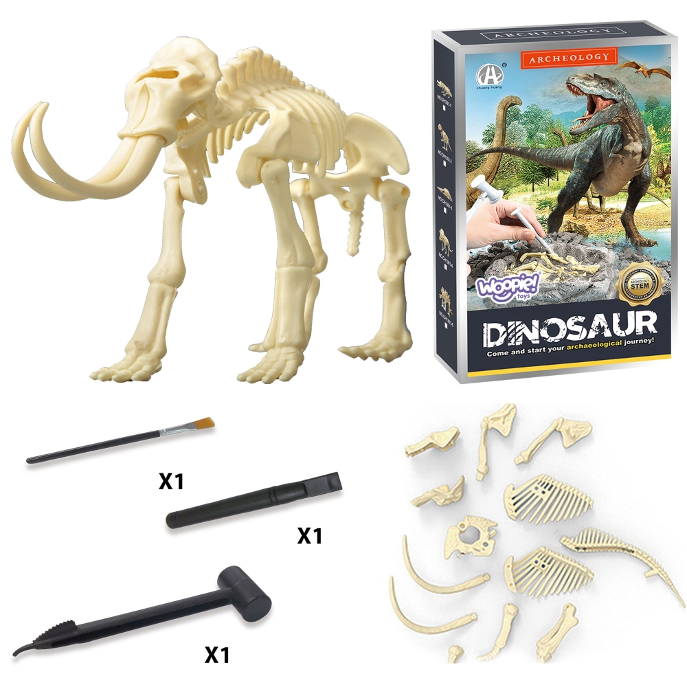 WOOPIE Kūrybinis žaislas Dinozauro skeletas Archeologiniai kasinėjimai