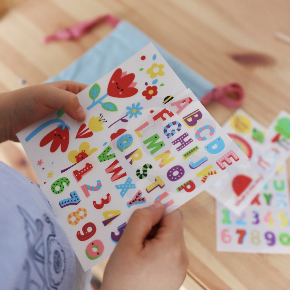 Kūrybinis krepšio dekoravimo rinkinys su lipdukais WOOPIE ART&FUN, 109 vnt., 5 rinkiniai