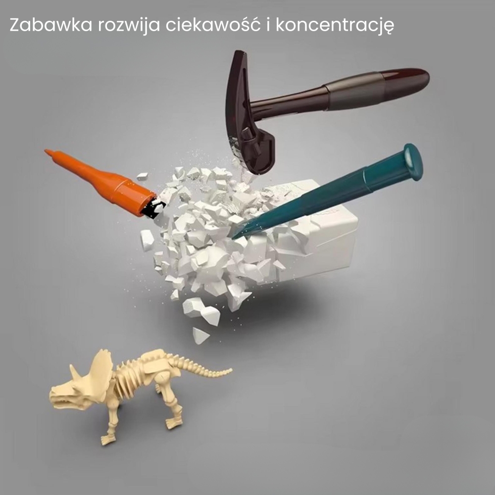 WOOPIE kasinėjimai "Mažasis archeologas" 6 dinozaurų skeletai