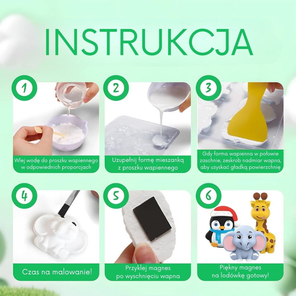 Kūrybinis rinkinys WOOPIE su dažais Gyvūnai-Žaislai, Kūrybiniai žaislai, Kūrybiniai rinkiniai-e-vaikas