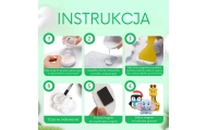 WOOPIE Zestaw Kreatywny z Farbami DIY Zrób Odlewy Gipsowe Figurki i Pomaluj - Zestaw Zwierzątka