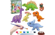 Kūrybinis rinkinys su dažais WOOPIE Dinozauras-Žaislai, Kūrybiniai žaislai, Kūrybiniai rinkiniai-e-vaikas