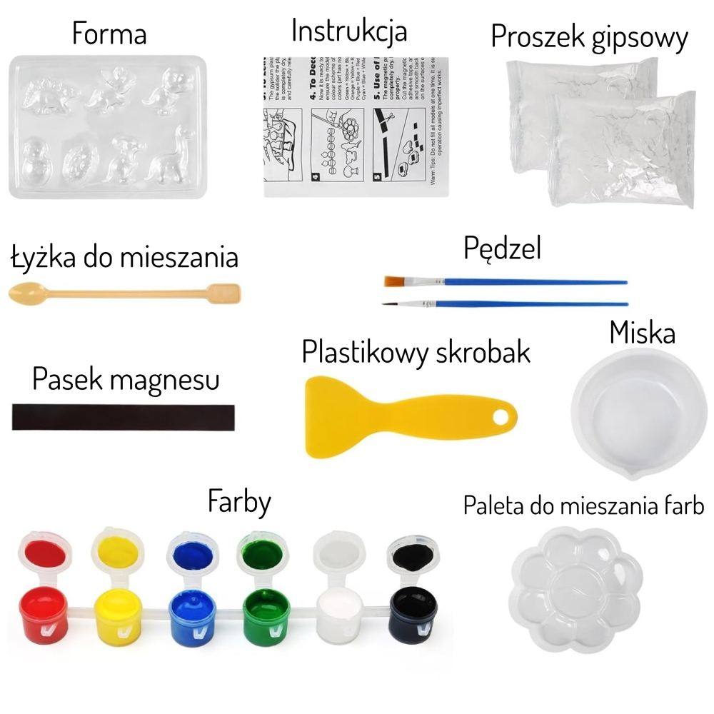 Kūrybinis rinkinys su dažais WOOPIE Dinozauras-Žaislai, Kūrybiniai žaislai, Kūrybiniai rinkiniai-e-vaikas