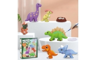Kūrybinis rinkinys su dažais WOOPIE Dinozauras-Žaislai, Kūrybiniai žaislai, Kūrybiniai rinkiniai-e-vaikas