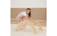 VIGA Drewniany Bujak Naturalny Montessori