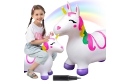 WOOPIE Rubber Jumper for Jumping Unicorn White + Pump					