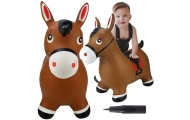 WOOPIE Rubber Jumper Horse + Pump					
