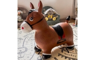 WOOPIE Rubber Jumper Horse + Pump					