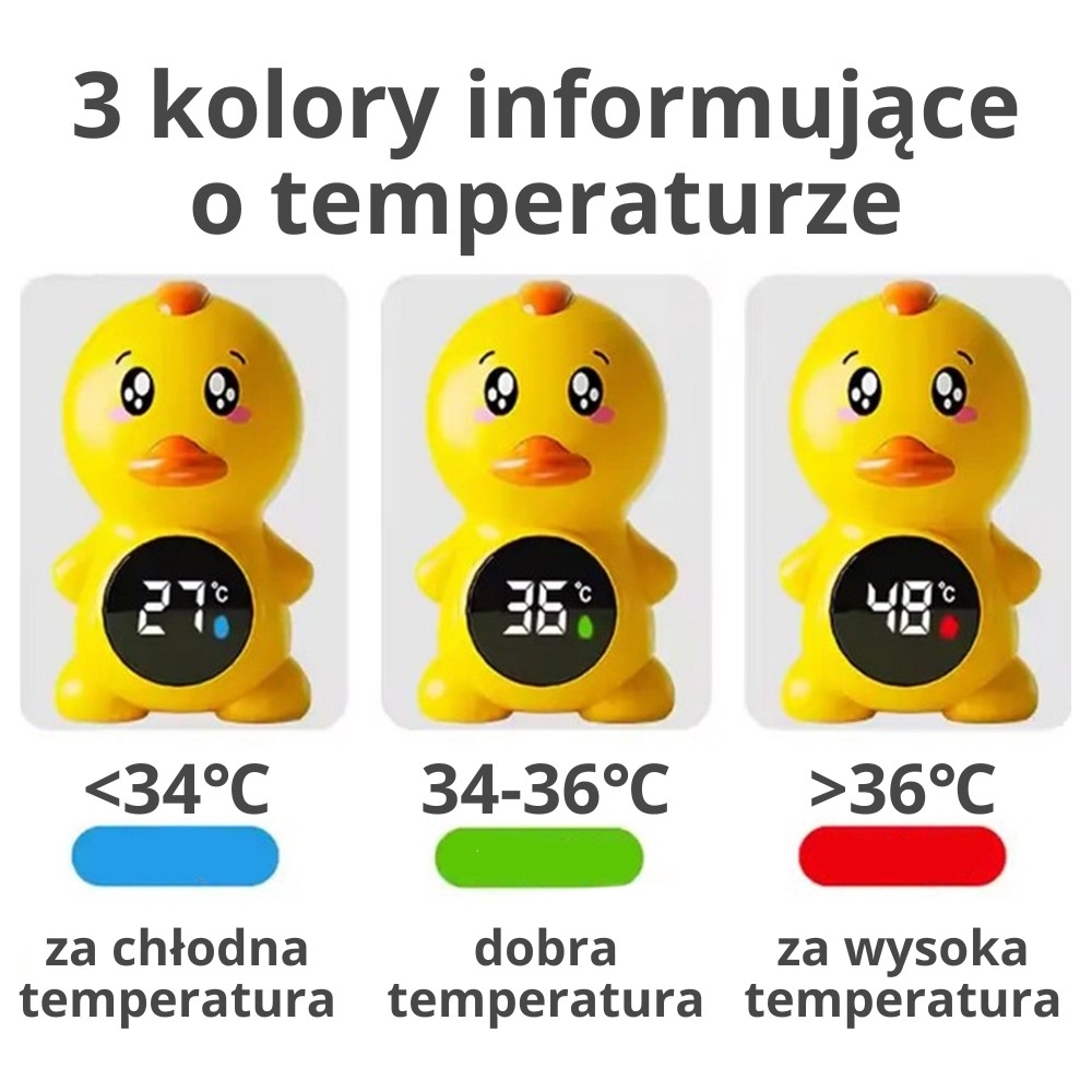 Vandens temperatūros termometras WOOPIE BABY ančiukas-Priežiūrai, Vonios higiena, Maudynių priemonės-e-vaikas