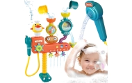 WOOPIE BABY Bath Toy Faucet Shower Fountain Overflow Duck					
