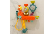 WOOPIE BABY Bath Toy Faucet Shower Fountain Overflow Duck					