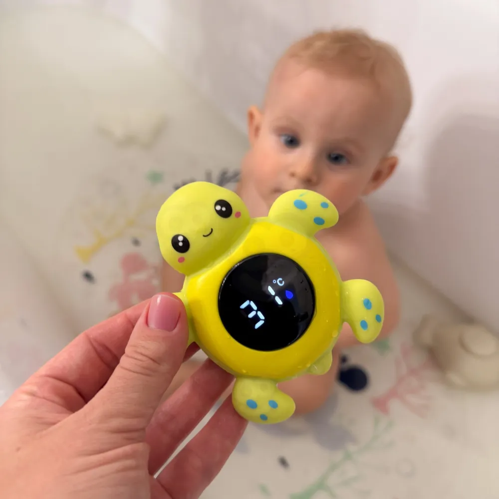 Vonios termometras WOOPIE BABY 2in1 Vandens ir kambario temperatūrai matuoti Vėžliukas-Priežiūrai, Vonios higiena, Maudynių prie