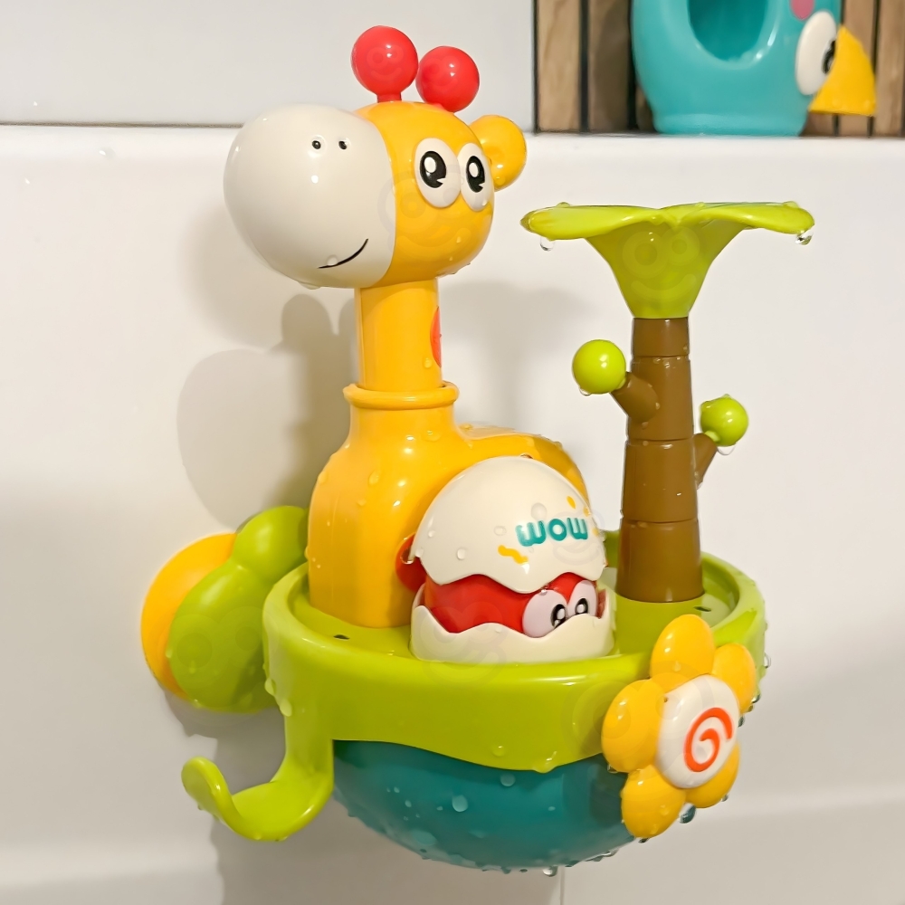 Vonios žaislas su siurbtuku-piltuvu WOOPIE BABY Žirafa-Žaislai, Vonios žaislai-e-vaikas