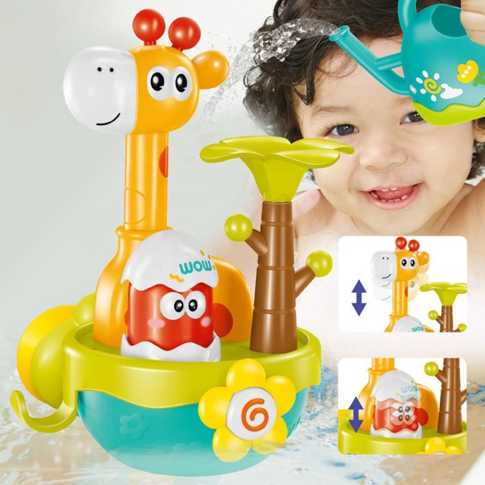 Vonios žaislas su siurbtuku-piltuvu WOOPIE BABY Žirafa-Žaislai, Vonios žaislai-e-vaikas