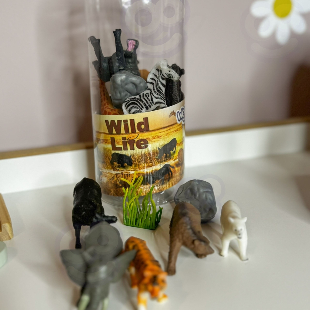 WOOPIE Laukinių gyvūnų figūrėlių rinkinys 16 vnt. - 2 versija