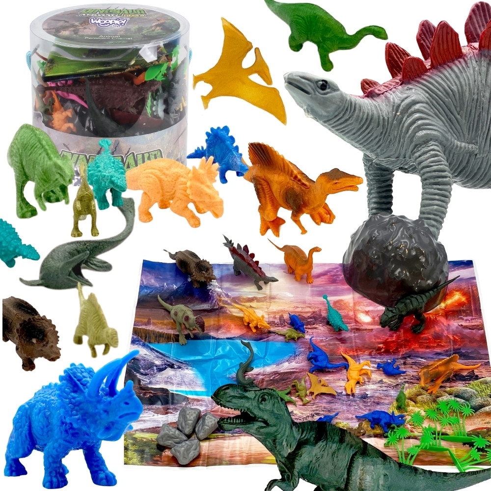 WOOPIE Dinozaurų figūrėlių rinkinys 34 vnt.