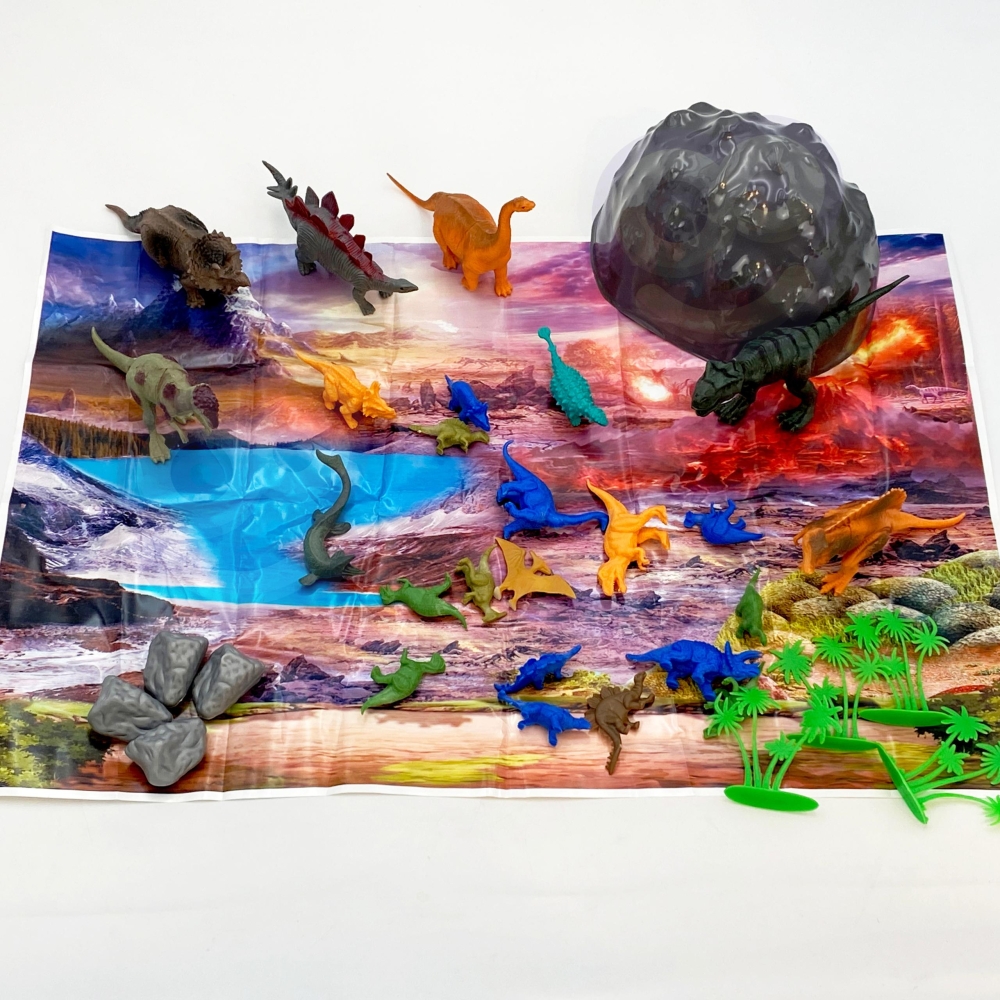 WOOPIE Dinozaurų figūrėlių rinkinys 34 vnt.