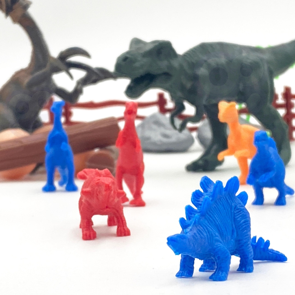 Dinozaurų figūrėlių rinkinys WOOPIE, 40 vnt-Žaislai, Figūrėlės ir herojai-e-vaikas