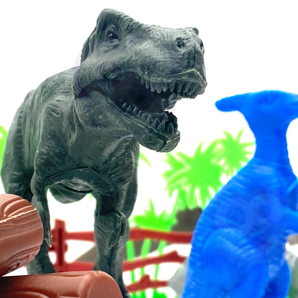 Dinozaurų figūrėlių rinkinys WOOPIE, 40 vnt-Žaislai, Figūrėlės ir herojai-e-vaikas