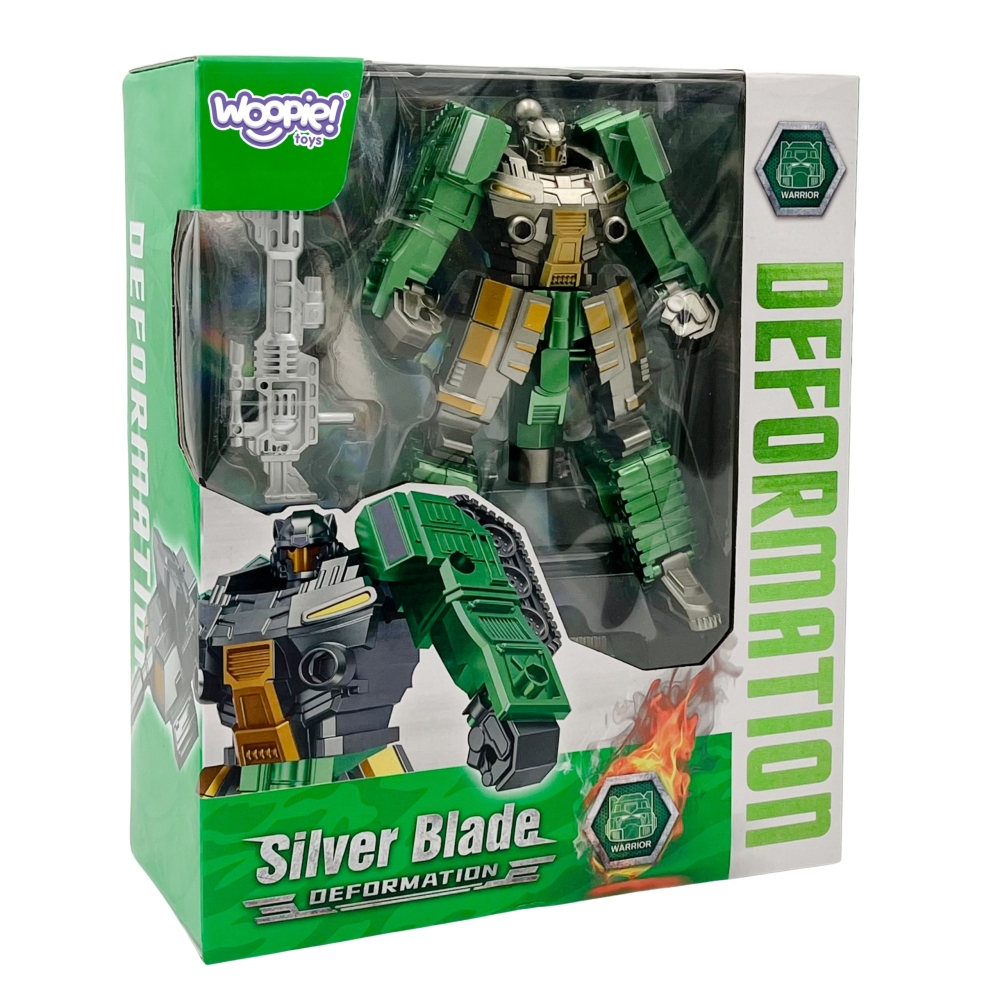 Robotas transformuojamas tankas WOOPIE 2-in-1 SILVER BLADE