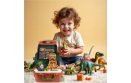 WOOPIE Walizka Dinosaur World - Edukacyjny Zestaw Odkrywcy Dinozaurów
