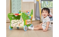 VIGA Drewniany Pchacz Edukacyjny Krokodylek 12w1