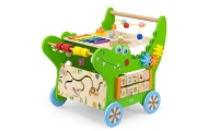 VIGA Drewniany Pchacz Edukacyjny Krokodylek 12w1