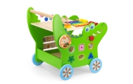 VIGA Drewniany Pchacz Edukacyjny Krokodylek 12w1