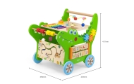 VIGA Drewniany Pchacz Edukacyjny Krokodylek 12w1
