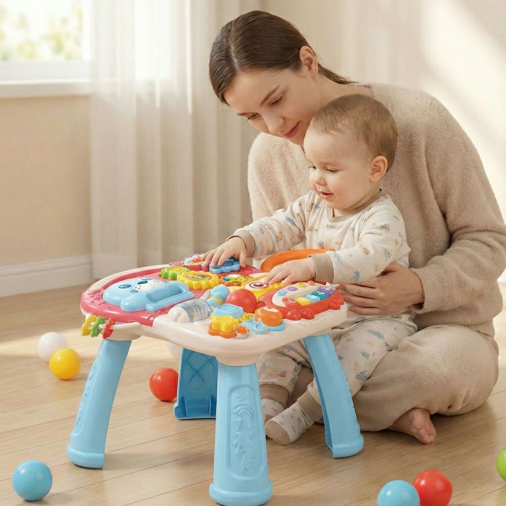 Stumdukas - Edukacinis stalas WOOPIE BABY Scooter Rider 4in1-Judėjimui, Žaislai, Stumdukai, Kūdikiams, Žaislai mažyliams (iki 4 